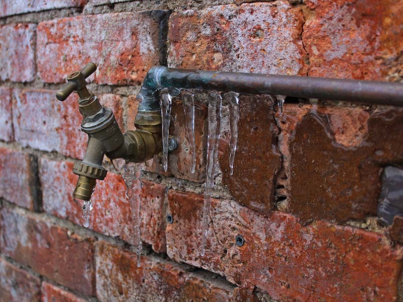 frozen pipes in winter call homeguard heating
